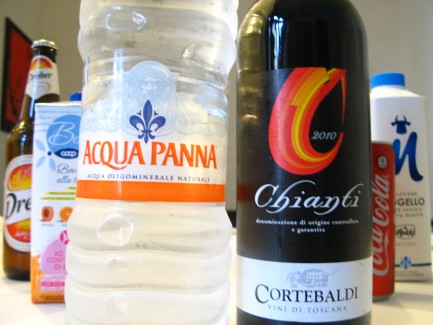 Wine and Water Italian Beverages and Drinks
