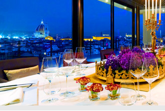Sesto Restaurant on top of the Westin in Firenze