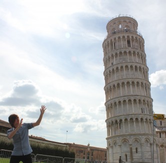 Tower of Pisa Pose