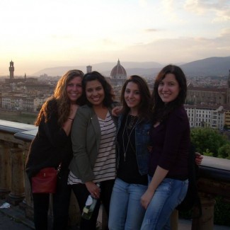 nina and friends sunset piazzale michelangelo