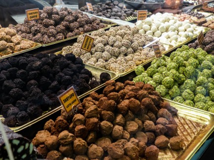 Chocolate truffles of Italy 