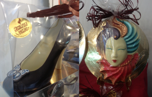 Artisan Chocolate Fair Mask and High Heels