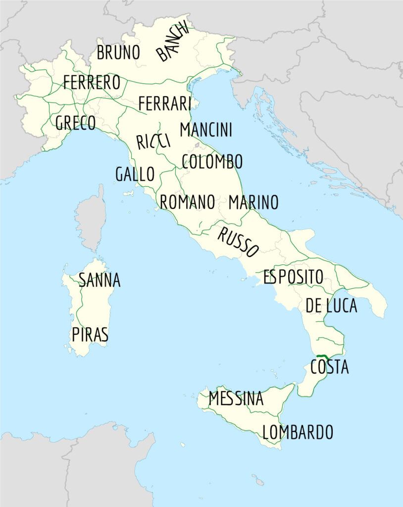 Italian Last Names With Di : Italian Masculine Names Writer's Resources ...