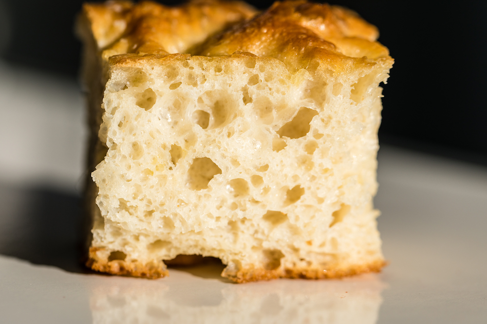 Italian types of bread focaccia