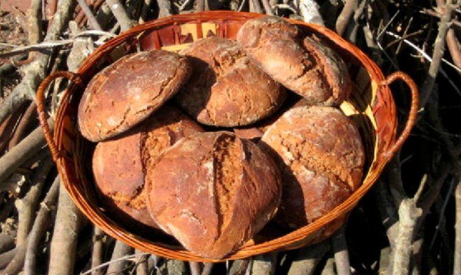 types of Italian bread marocca chestnut bread