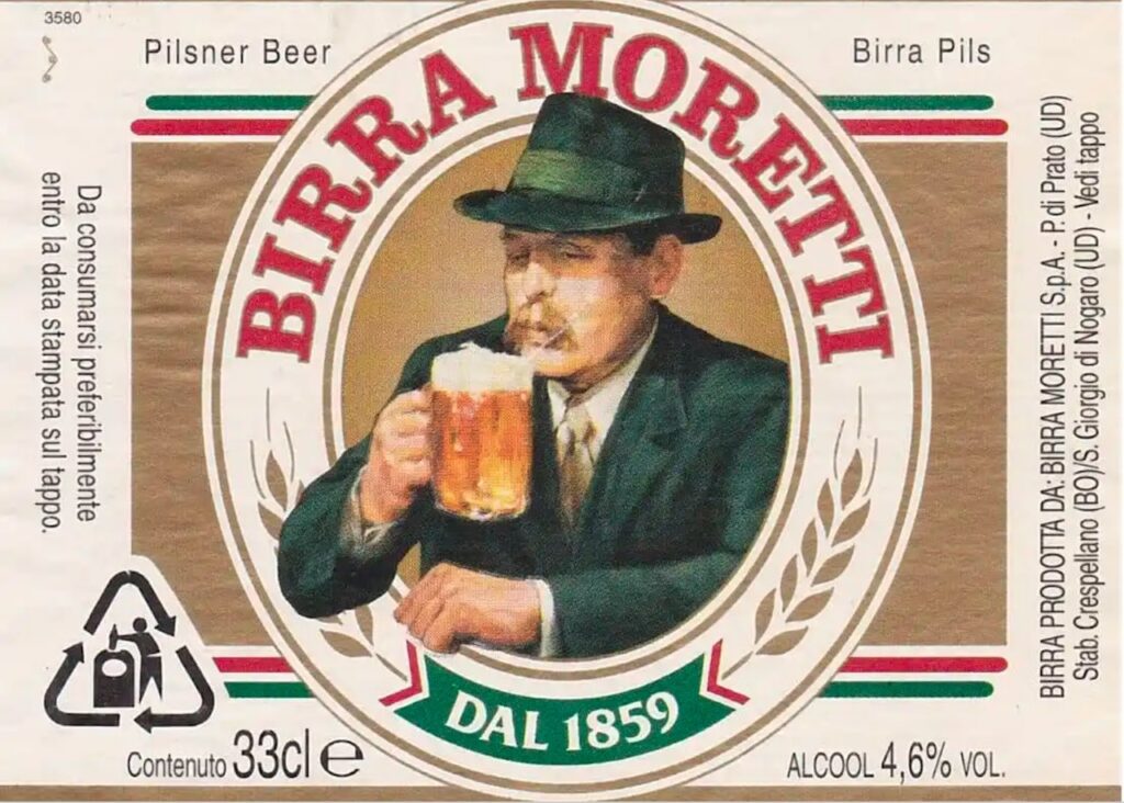 moretti beer brand label